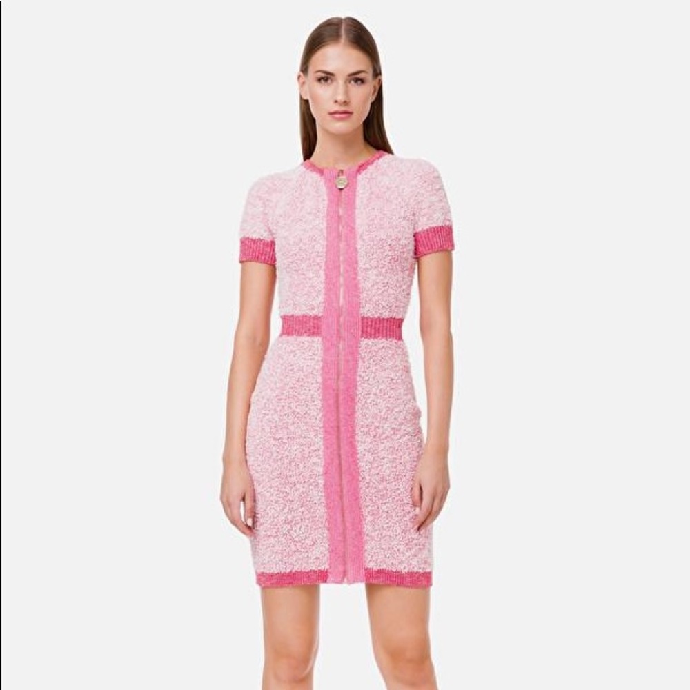 Pink Short Knit Dress
